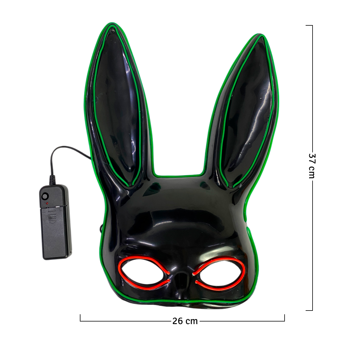 Miniatura 4 de Mascara LED Conejo Media Cara PG395LED